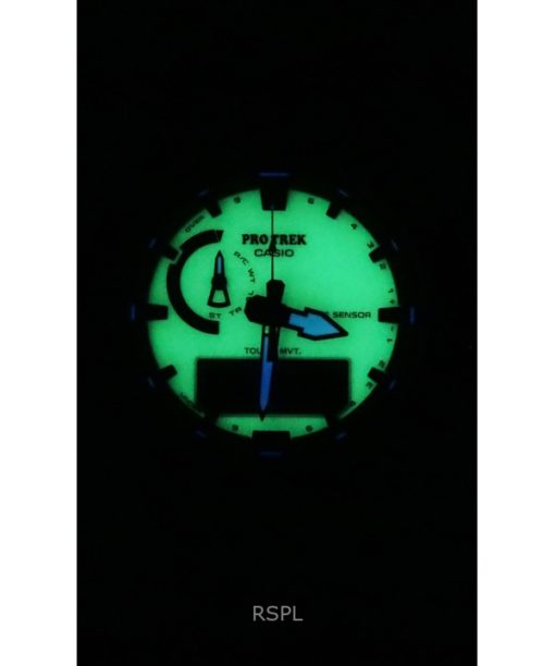 Casio Pro Trek Analog Digital Bio-Based Resin Strap White Dial Solar PRW-61LD-3 100M Men's Watch