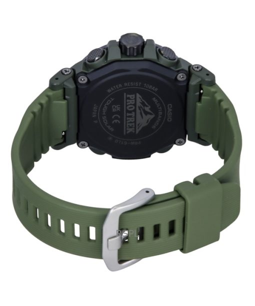 Casio Pro Trek Analog Digital Bio-Based Resin Strap White Dial Solar PRW-61LD-3 100M Men's Watch