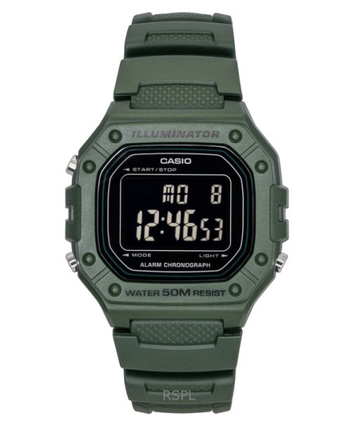 Casio Standard Digital Resin Strap Quartz W-218H-3BV Men's Watch