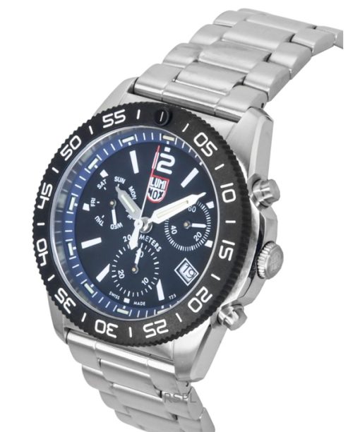 Luminox Pacific Diver Chronograph Stainless Steel Black Dial Quartz XS.3143.M 200M Men's Watch