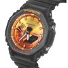 カシオ G-Shock アナログデジタル 樹脂ストラップ オレンジダイヤル クォーツ GA-2100FLS-8A4 200M メンズ腕時計