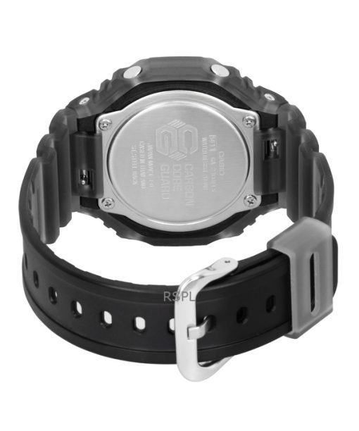 カシオ G-Shock アナログデジタル 樹脂ストラップ オレンジダイヤル クォーツ GA-2100FLS-8A4 200M メンズ腕時計