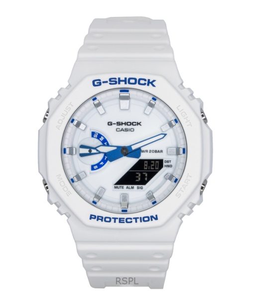 カシオ G-Shock アナログデジタル 樹脂ストラップ ホワイトダイヤル クォーツ GA-2100HDS-7A1 200M メンズ腕時計
