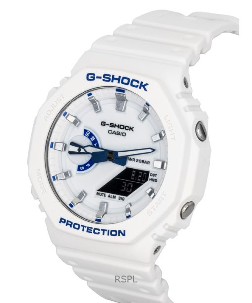 カシオ G-Shock アナログデジタル 樹脂ストラップ ホワイトダイヤル クォーツ GA-2100HDS-7A1 200M メンズ腕時計