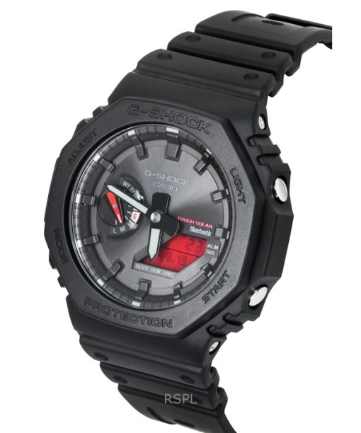 カシオ G-Shock アナログデジタル スマートフォンリンク バイオベース樹脂ストラップ ブラックダイアル ソーラー GA-B2100BBR-1A 200M メンズ腕時計