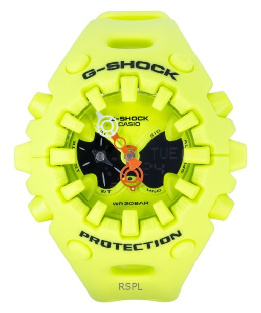 カシオ G-Shock アナログデジタル 樹脂ストラップ グリーンダイヤル クォーツ GA-V01-9A 200M ユニセックス腕時計