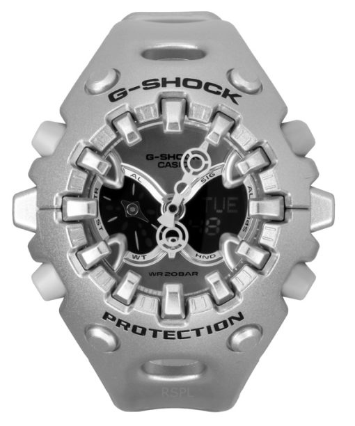 カシオ G-Shock アナログデジタル 樹脂ストラップ シルバーダイヤル クォーツ GA-V01A-8A 200M ユニセックス腕時計