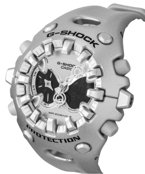 カシオ G-Shock アナログデジタル 樹脂ストラップ シルバーダイヤル クォーツ GA-V01A-8A 200M ユニセックス腕時計