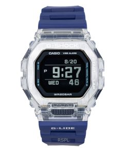 カシオ G-Shock G-LIDE デジタル スマートフォンリンク ブルー 樹脂ストラップ クォーツ GBX-100S-2 200M ユニセックスウォッチ