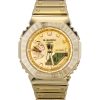 カシオ G-Shock G-Steel ファインメタリック アナログデジタル ゴールドダイヤル クォーツ GM-2100YMG-9A9 200M メンズ腕時計