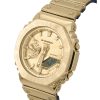 カシオ G-Shock G-Steel ファインメタリック アナログデジタル ゴールドダイヤル クォーツ GM-2100YMG-9A9 200M メンズ腕時計