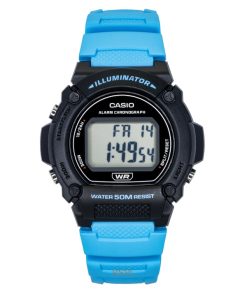 カシオ スタンダードデジタル ブルー 樹脂ストラップ クォーツ W-219H-2A2V メンズ腕時計