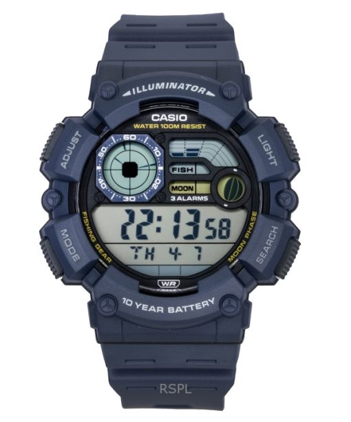 カシオ ユース デジタル 樹脂ストラップ クォーツ WS-1500H-2AV 100M メンズ腕時計