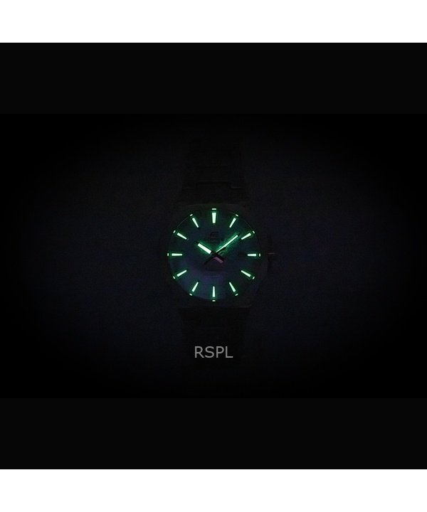 カシオ エディフィス アナログ ステンレススチール ライトブルー ダイヤル クォーツ EFR-S108DE-2AV 100M メンズ腕時計