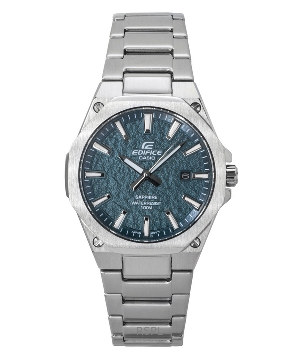 カシオ エディフィス アナログ ステンレススチール グリーンダイヤル クォーツ EFR-S108DE-3AV 100M メンズ腕時計