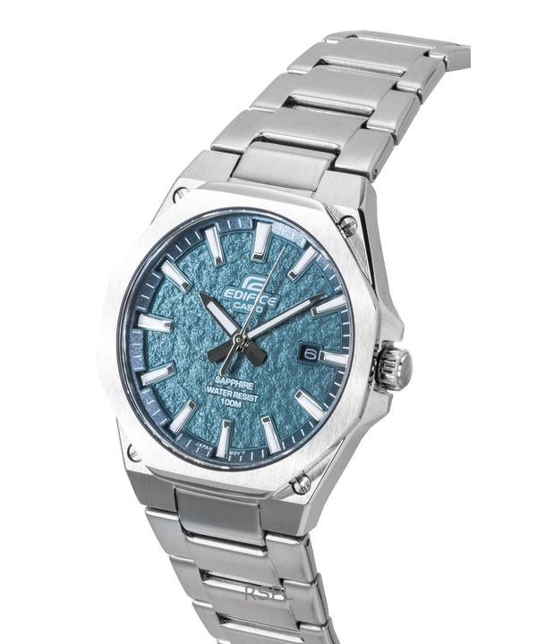 カシオ エディフィス アナログ ステンレススチール グリーンダイヤル クォーツ EFR-S108DE-3AV 100M メンズ腕時計