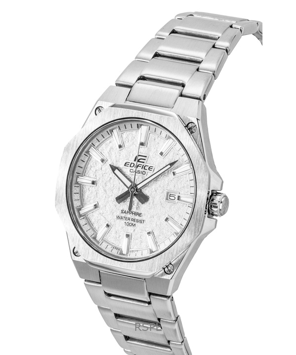 カシオ エディフィス アナログ ステンレススチール シルバーダイヤル クォーツ EFR-S108DE-8AV 100M メンズ腕時計