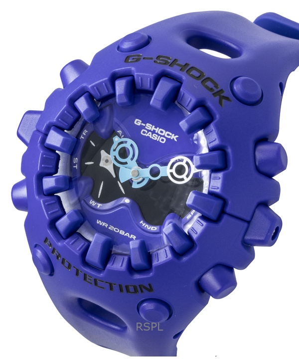カシオ G-Shock アナログデジタル 樹脂ストラップ ブルーダイヤル クォーツ GA-V01-2A 200M メンズ腕時計