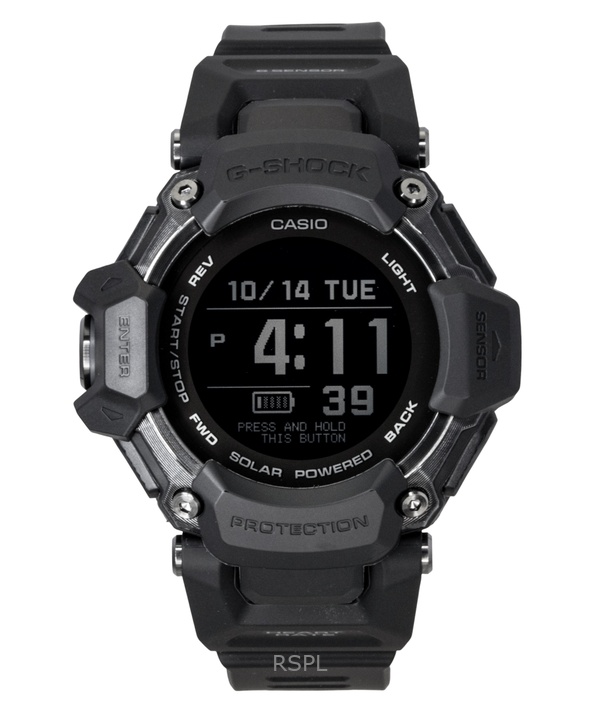 カシオ G-Shock G-Squad デジタル スマートフォンリンク 樹脂ストラップ ソーラー GBD-H2000-1B 200M メンズ腕時計