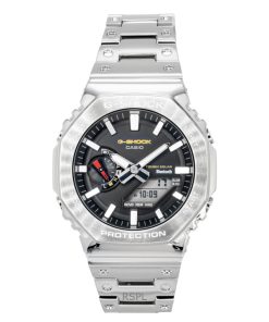 カシオ G-Shock フルメタル アナログデジタル スマートフォンリンク ステンレススチール ブラックダイアル ソーラー GM-B2100SD-1C 200M メンズ腕時計