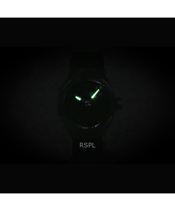 インビクタ レーシング シリコンストラップ ブラックダイヤル クォーツ 47724 メンズ腕時計