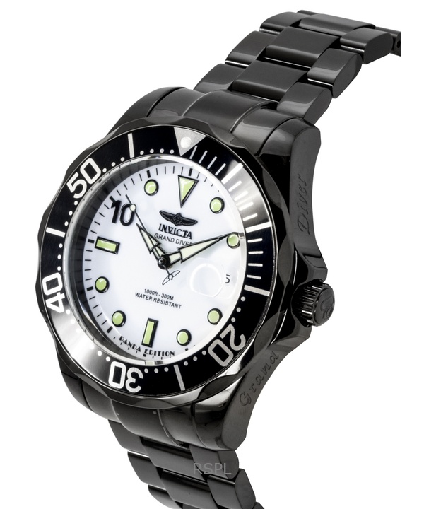 インビクタ プロダイバー PANDA ステンレススチール シルバーダイヤル 自動巻き 48707 300M メンズ腕時計