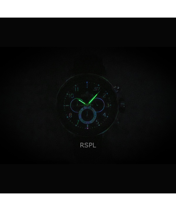 インビクタ S1 ラリー ザガー 限定クロノグラフ レザーストラップ クォーツ 90102 100M メンズ腕時計