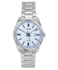 カシオ スタンダード アナログ ステンレススチール ライトブルー ダイヤル クォーツ MTP-1302DA-2A2V メンズ腕時計