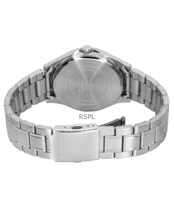 カシオ スタンダード アナログ ステンレススチール ブラックダイヤル クォーツ MTS-115D-1AV メンズ腕時計