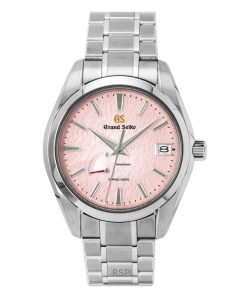 グランドセイコー ヘリテージ リミテッドエディション 20周年記念 チタン ピンクダイヤル 自動巻き SBGA497G 100M メンズ腕時計