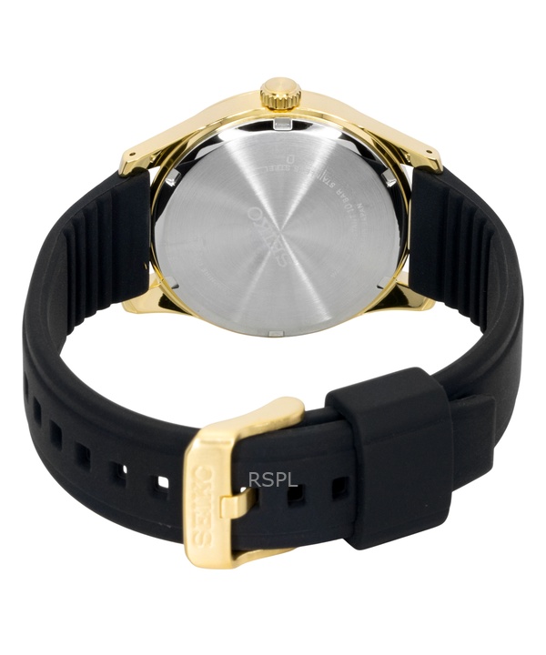 セイコー コンセプチュアル シリコンストラップ ブラックダイヤル クォーツ SUR560P1 100M メンズ腕時計