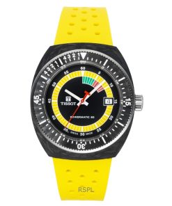 ティソ シデラルS 合成皮革ストラップ ブラックダイヤル 自動巻き ダイバーズウォッチ T145.407.97.057.00 300M メンズ腕時計