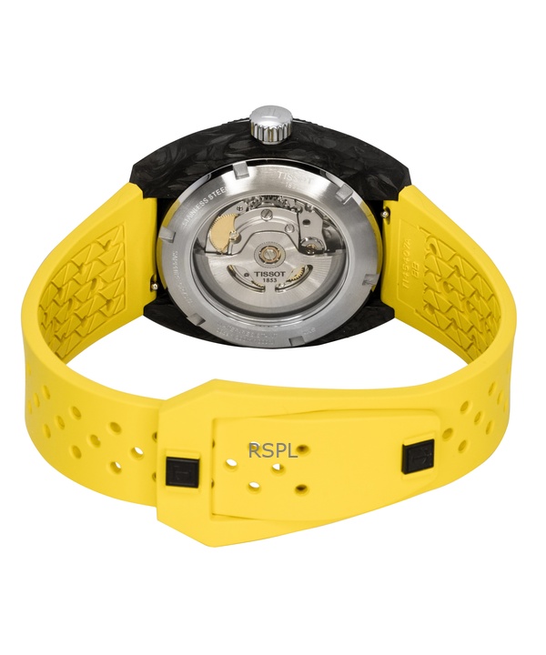 ティソ シデラルS 合成皮革ストラップ ブラックダイヤル 自動巻き ダイバーズウォッチ T145.407.97.057.00 300M メンズ腕時計