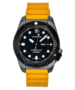ビクトリノックス ダイブプロ ラバーストラップ マットブラックダイヤル 自動巻き ダイバーズ 241996 300M メンズ腕時計