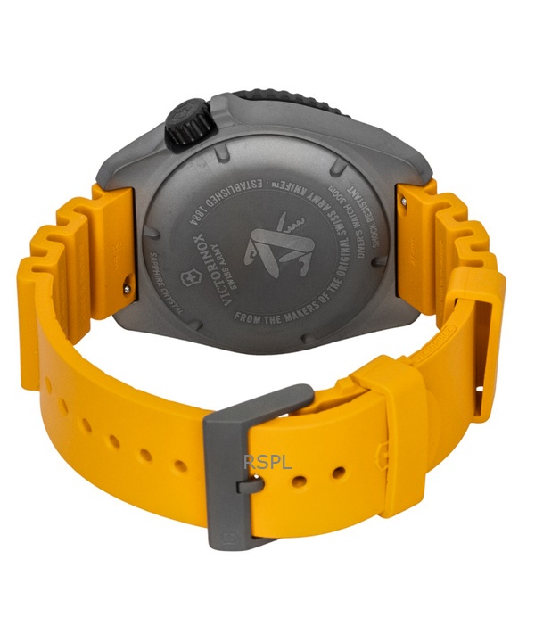 ビクトリノックス ダイブプロ ラバーストラップ マットブラックダイヤル 自動巻き ダイバーズ 241996 300M メンズ腕時計